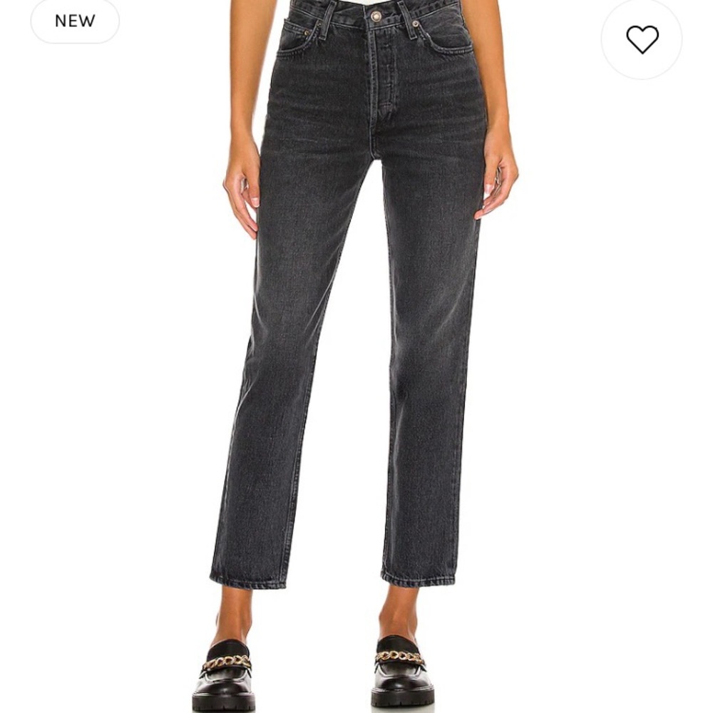 TALULA x AGOLDE Black High Rise Taper Jeans Size 25 - READ DESCRIPTION re:sizing